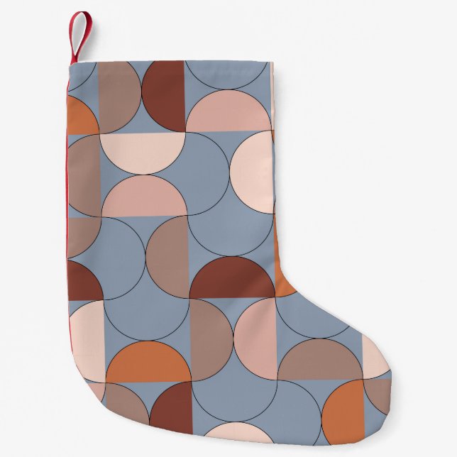 Geometry artwork: minimalistic Scandinavian style. Small Christmas Stocking (Front)