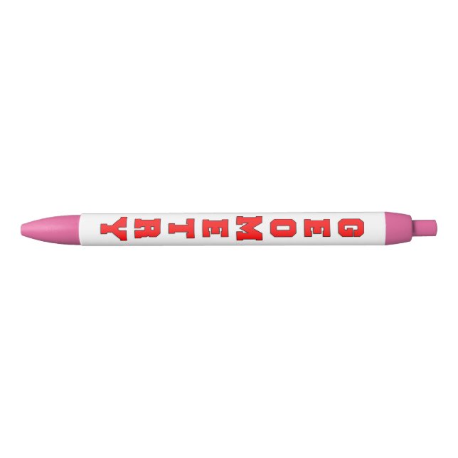 Geometry Black Ink Pen (Front)