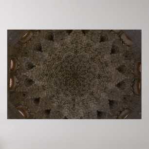 Geometry - Ceiling of the Alhambra, Granada Poster