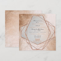 Geometry Cooper Bridal Shower Metallic Lines