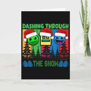 Geometry Dashing Through The Snow Sleep Dash Game  Card