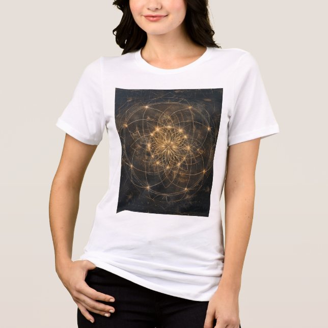 Geometry is Prayer in Shape Tri-Blend Shirt (Front)