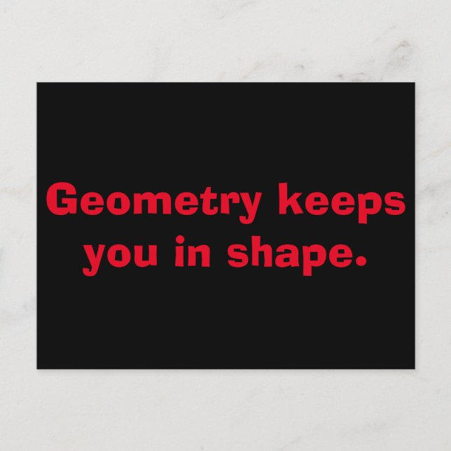 Geometry Math Postcards (Front)