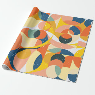 Geometry minimalistic artwork pattern with simple wrapping paper