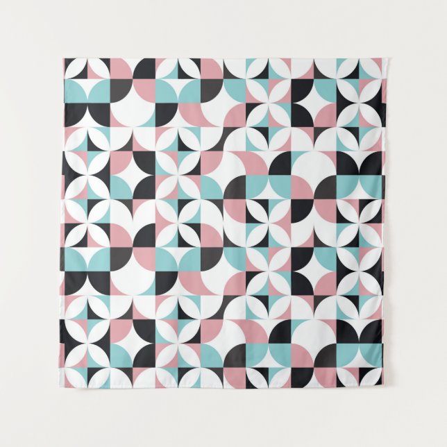 Geometry minimalistic seamless pattern tapestry (Front)