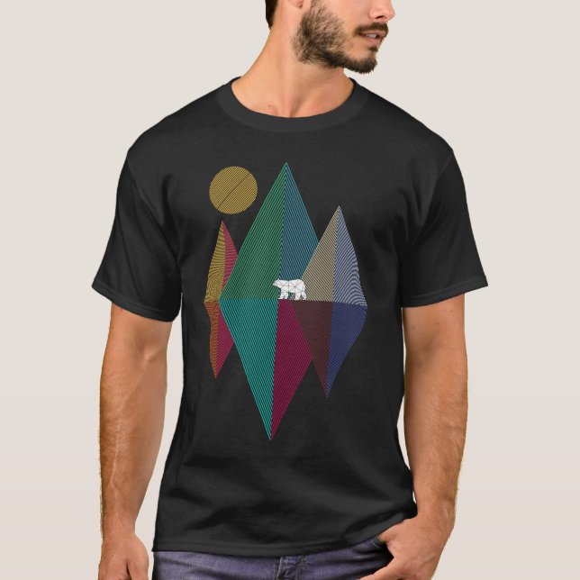 Geometry mountain bear T-Shirt (Front)