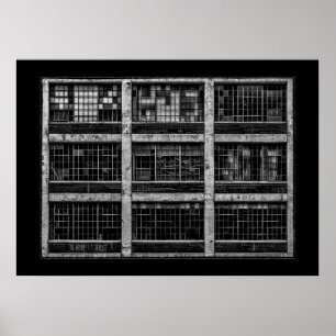 Geometry No 15 with Border Poster