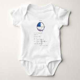 Geometry of a Circle Math Geometry Educational Baby Bodysuit