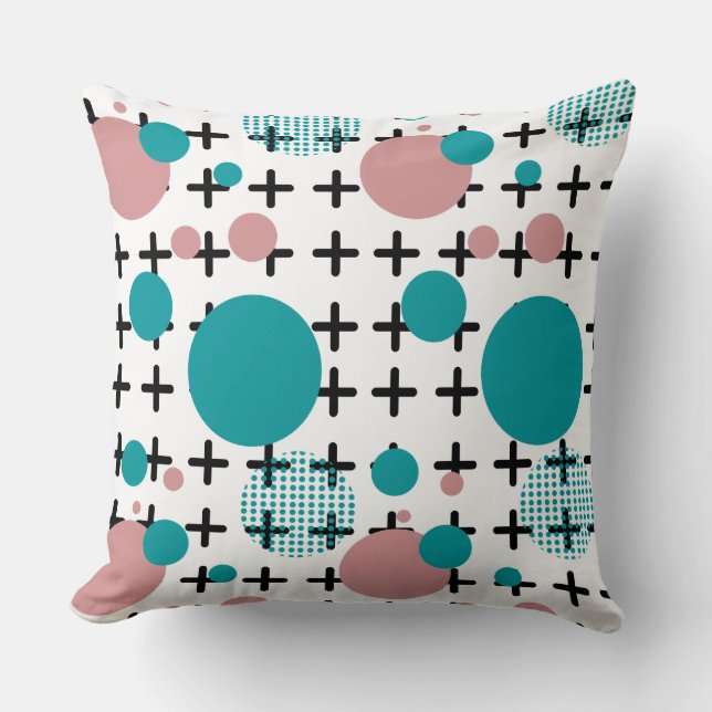 Geometry Pattern Graphic Throw Pillow (Front)
