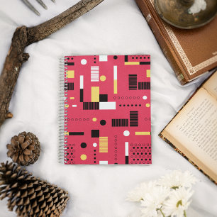 Geometry Polka Stripes Notebook