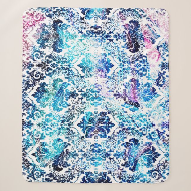 Geometry repeat pattern with texture backgroundabs sherpa blanket (Front)