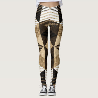 Geometry Repeat: Textured Background Design Leggings