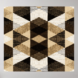 Geometry Repeat: Textured Background Design Poster