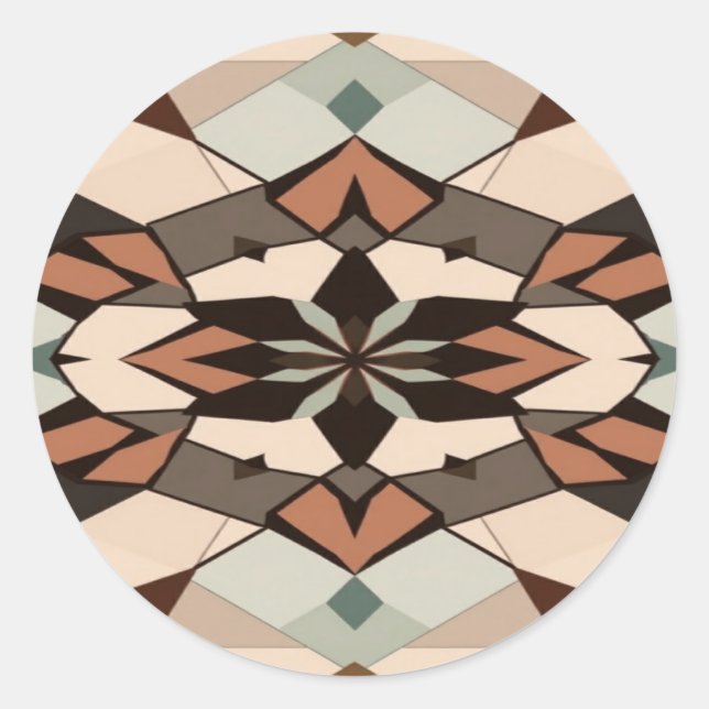 Geometry round sticker  (Front)