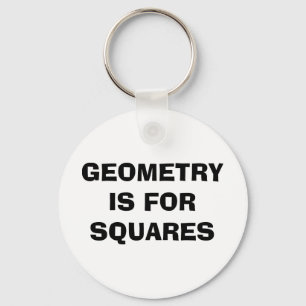 Geometry Squares Keychain