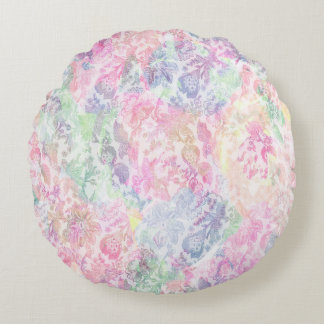 Geometry texture classic modern repeat patternpatt round pillow