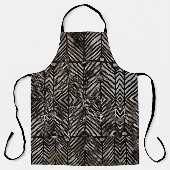 Geometry texture creative repeat modern patternabs apron (Front)