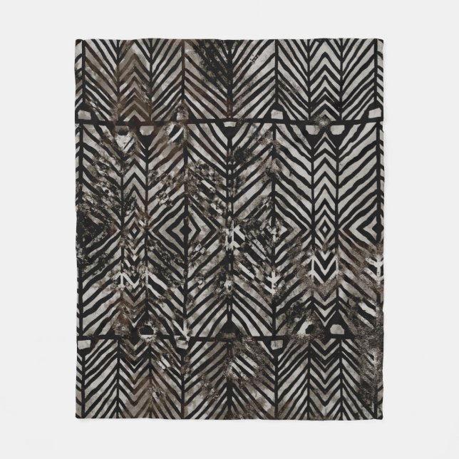 Geometry texture creative repeat modern patternabs fleece blanket (Front)