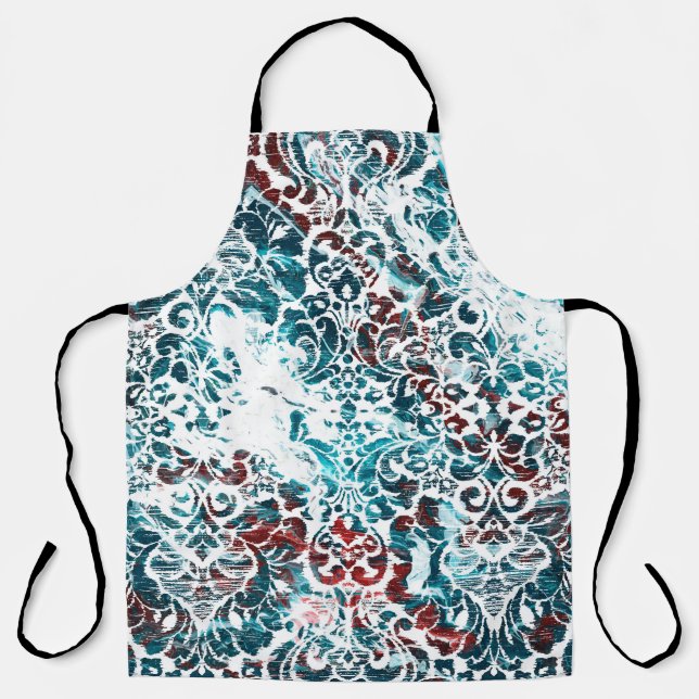 Geometry texture repeat classic patternabstract,am apron (Front)