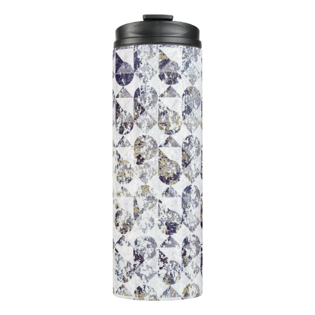 Geometry texture repeat classic patternabstract,ar thermal tumbler (Front)