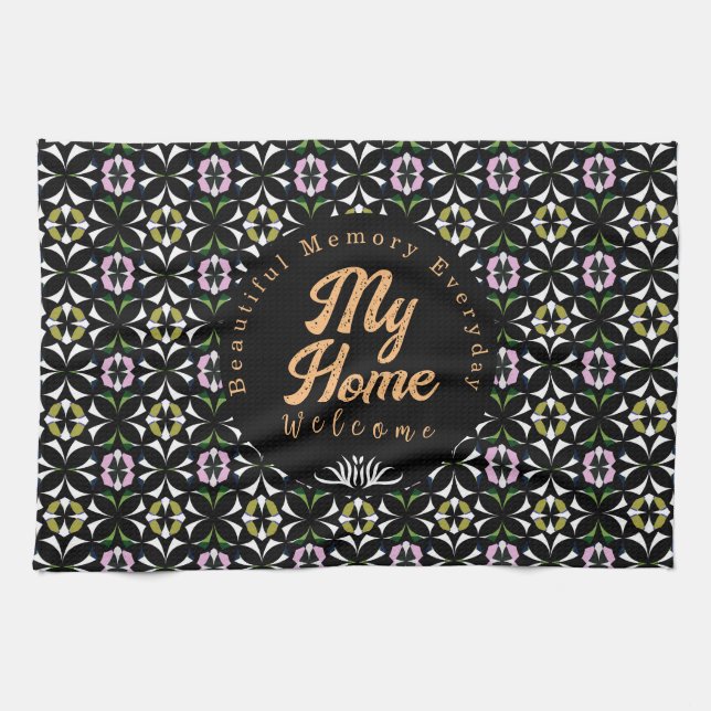 Geometry Tile  Kitchen Towel (Horizontal)