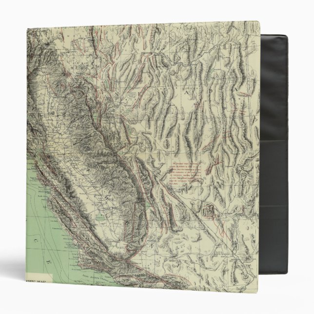 Geomorphic map, California, Nevada Binder (Front/Inside)