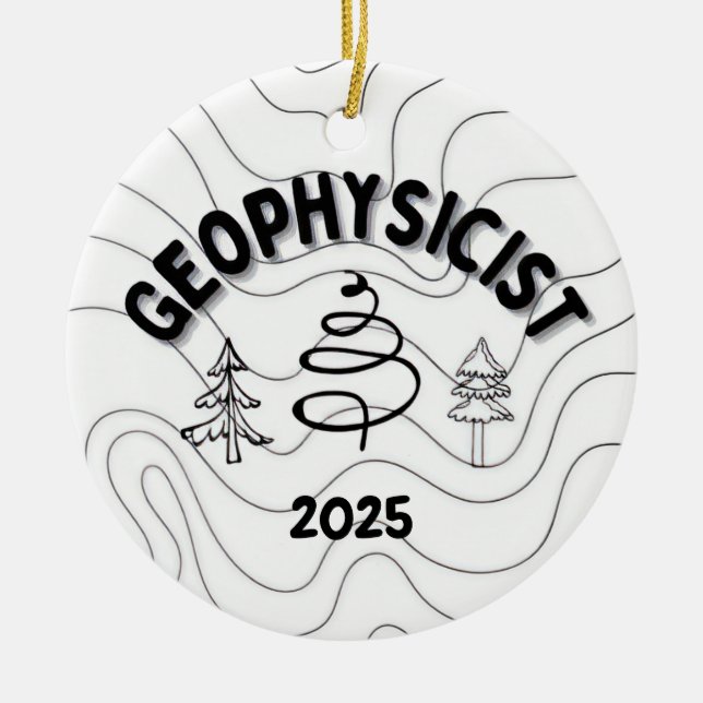 Geophysicist Ornament (Front)