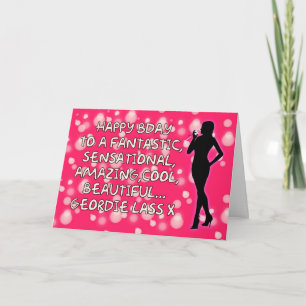 Geordie Birthday Card - Amazing Lass
