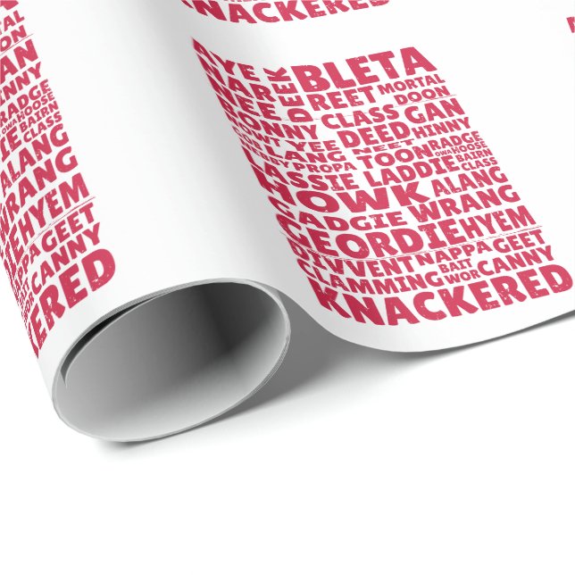 Geordie slang Northern English language Wrapping Paper (Roll Corner)