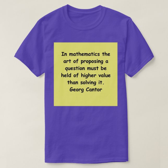 Georg Cantor T-Shirt (Design Front)