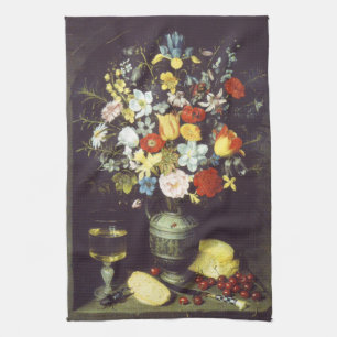 Georg Flegel Big piece of flowers (in niche) Kitchen Towel