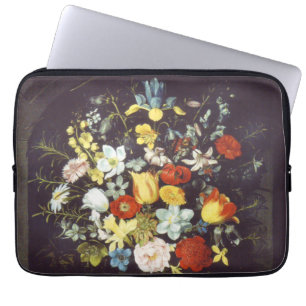 Georg Flegel Big piece of flowers (in niche) Laptop Sleeve