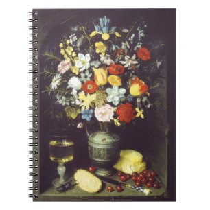 Georg Flegel Big piece of flowers (in niche) Notebook