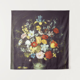 Georg Flegel  Big piece of flowers (in niche)  Tapestry