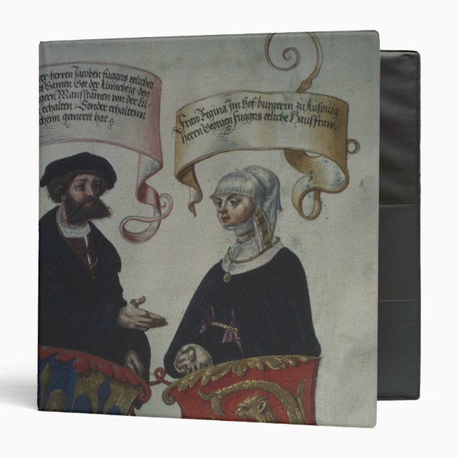 Georg Fugger his wife Regina Imhoff, 'Geheim Binder (Front/Inside)