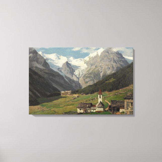 Georg Macco Trafoi Am Ortler Canvas Print (Front)