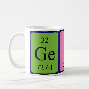 Georg nom de table périodique mug