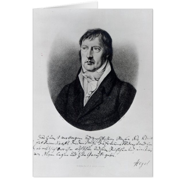 Georg Wilhelm Friedrich Hegel (Front)