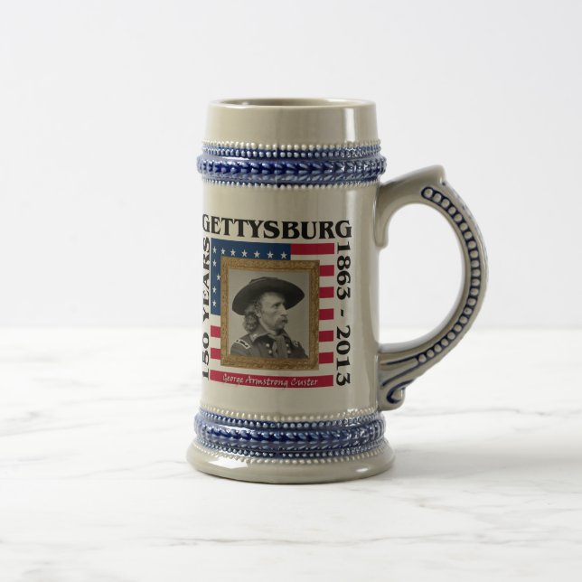 George A. Custer - 150th Anniversary Gettybsurg Beer Stein (Right)