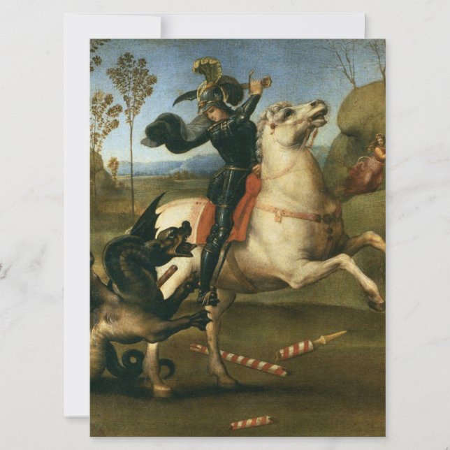 George and the Dragon (by Raphael) Card (Front)
