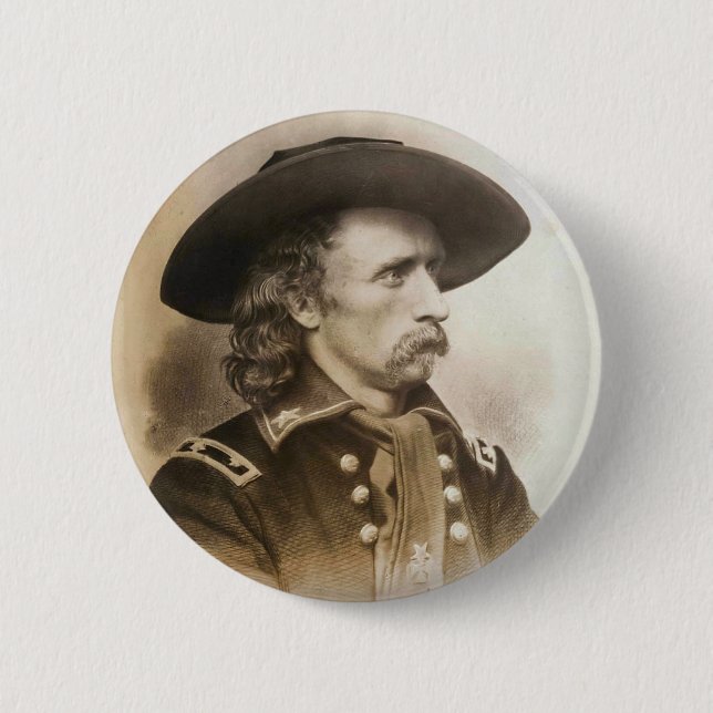 George Armstrong Custer circa 1860s 2 Inch Round Button (Front)