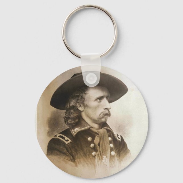 George Armstrong Custer circa 1860s Keychain (Front)