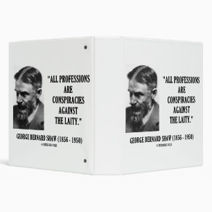 George B. Shaw Professions Conspiracies Laity Binder