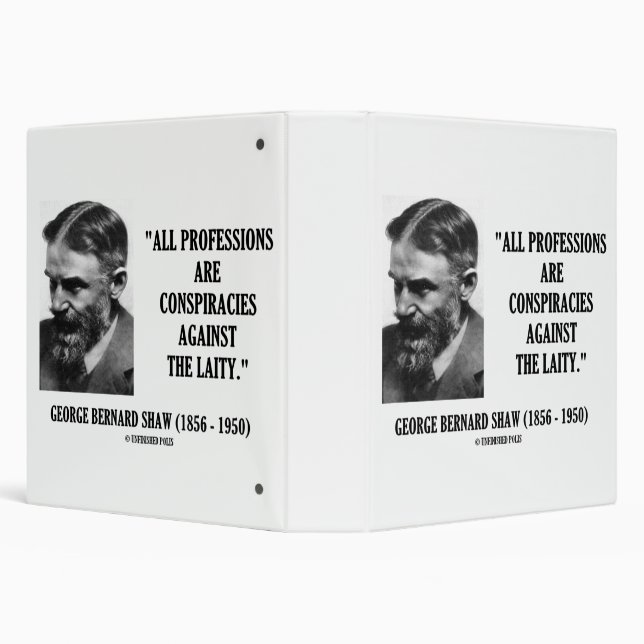 George B. Shaw Professions Conspiracies Laity Binder (Background)