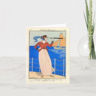George Barbier Art Deco Blank Note Card