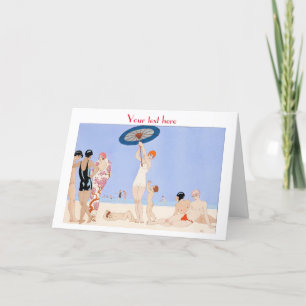 George Barbier Art déco Carte de remerciements mod