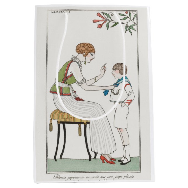 George Barbier, Art Deco Medium Gift Bag (Front)