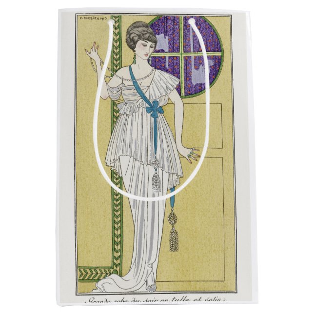 George Barbier, Art Deco Medium Gift Bag (Front)