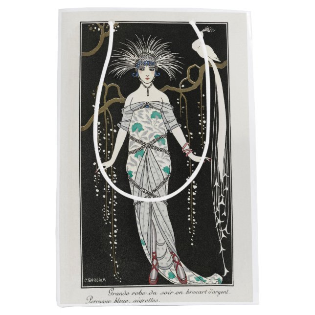 George Barbier, Art Deco Medium Gift Bag (Front)