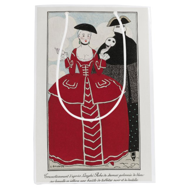 George Barbier, Art Deco Medium Gift Bag (Front)